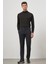 Koyu Lacivert Esnek Yandan Cepli Casual Slim Fit Chino Pantolon 1003245108 2