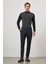 Lacivert Düz Gabardin Slim Fit Casual Pantolon 1003245105 2