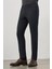 Lacivert Düz Gabardin Slim Fit Casual Pantolon 1003245105 4