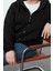 Büyük Beden Oversize Kapüşonlu Düşük Kol Regular Içi Polarlı Önü Fermuarlı Örme Sweatshirt 2