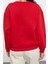 Regular Bisiklet Yaka Düşük Kol Regular Kalın Içi Polarlı Normal Kalıp Basic Örme Sweatshirt 4