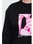 Büyük Beden Regular Bisiklet Yaka Standart Kol Regular Lola Bunny Lisanslı Örme Sweatshirt 3