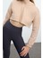 Tarz Oversize Kapüşonlu Düşük Kol Crop Super Crop Örme Spor Sweatshirt 2