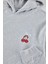 Unisex Oversize Kapüşonlu Standart Gri Geniş Kesim Uzun Kol Sıcak Tutan Baskılı Sweatshirt 3