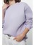 Regular Bisiklet Yaka Düşük Kol Regular Kalın Içi Polarlı Normal Kalıp Basic Örme Sweatshirt 1