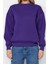 Regular Bisiklet Yaka Düşük Kol Regular Kalın Içi Polarlı Normal Kalıp Basic Örme Sweatshirt 4