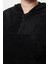 Büyük Beden Tarz Oversize Kapüşonlu Düşük Kol Regular Düşük Kol Örme Sweatshirt 4