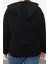 Büyük Beden Tarz Oversize Kapüşonlu Düşük Kol Regular Düşük Kol Örme Sweatshirt 5