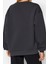 Tarz Oversize Bisiklet Yaka Düşük Kol Uzun Rahat Kesim Basic Kalın Içi Polarlı Örme Sweatshirt 5