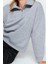 Tarz Bol Fermuarlı Yaka Düşük Kol Uzun Kalın Içi Polarlı Fermuarlı Geniş Kalıp Örme Sweatshirt 1