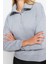 Tarz Bol Fermuarlı Yaka Düşük Kol Uzun Kalın Içi Polarlı Fermuarlı Geniş Kalıp Örme Sweatshirt 2