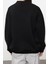 Oversize Bisiklet Yaka Düşük Kol Uzun Fermuarlı Geniş Kalıp Kalın Içi Polarlı Örme Sweatshirt 4