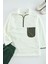 Tesettür Tarz Relaxed Dik Yaka Standart Kol Uzun Fermuar Yaka Cep Detaylı Peluş Sweatshirt 1