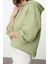Tarz Oversize Kapüşonlu Düşük Kol Uzun Kalıp Kalın Içi Polarlı Örme Sweatshirt 1