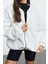 Oversize Bisiklet Yaka Düşük Kol Uzun Fermuarlı Geniş Kalıp Kalın Içi Polarlı Örme Sweatshirt 1