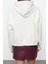 Tarz Relaxed Kapüşonlu Düşük Kol Uzun Kalın Içi Polarlı Triko Bant Detaylı Örme Sweatshirt 4