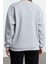Bol Bisiklet Yaka Düşük Kol Uzun Kalp Nakışlı Geniş Kalıp Kalın Içi Polarlı Örme Sweatshirt 4
