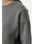 Tarz Bol Bisiklet Yaka Düşük Kol Uzun Geniş Kalıp Cepli Kalın Örme Sweatshirt 3