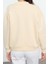 Regular V Yaka Düşük Kol Regular Basic Normal Kalıp V Yaka Kalın Içi Polarlı Örme Sweatshirt 4