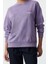 Tarz Bol Bisiklet Yaka Düşük Kol Uzun Ön ve Sırt Baskılı Yıkamalı Geniş Kalıp Örme Sweatshirt 2