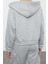 Tarz Bol Kapüşonlu Düşük Kol Uzun Overize Geniş Kalıp Kalın Içi Polarlı V Yaka Örme Sweatshirt 4