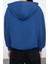 Relaxed Kapüşonlu Düşük Kol Regular Kalın Içi Polarlı Rahat Kesim Örme Sweatshirt 4