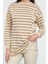 Tesettür Tarz Oversize Bisiklet Yaka Düşük Kol Regular Taş Çizgili Örme Tunik Sweatshirt 1