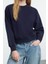 Tarz Regular Bisiklet Yaka Düşük Kol Regular Nervür Detaylı Normal Kalıp Örme Sweatshirt 2