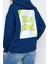 Oversize Kapüşonlu Düşük Kol Uzun Sırt Baskı Geniş Kalıp Kalın Içi Polarlı Örme Sweatshirt 4