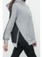 Tarz Oversize Kapüşonlu Düşük Kol Uzun Geniş Kalıp Içi Polarlı Örme Spor Sweatshirt 1