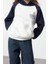 Tarz Bol Kapüşonlu Reglan Kol Uzun Slogan Baskılı Kalıp Kalın Içi Polarlı Örme Sweatshirt 2
