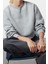 Bisiklet Yaka Düşük Kol Crop Kalın Polarlı Geniş Kalıp Crop Basic Örme Sweatshirt 2