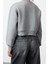 Bisiklet Yaka Düşük Kol Crop Kalın Polarlı Geniş Kalıp Crop Basic Örme Sweatshirt 4