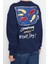 Tarz Oversize Bisiklet Yaka Düşük Kol Regular Baskılı Örme Sweatshirt 5