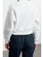 Bisiklet Yaka Düşük Kol Kalın Içi Polarlı Dikiş Detaylı Normal Kalıp Örme Sweatshirt 4