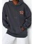 Tarz Oversize Kapüşonlu Standart Kol Regular Slogan Baskılı Kalın Örme Sweatshirt 1