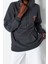 Tarz Oversize Kapüşonlu Standart Kol Regular Slogan Baskılı Kalın Örme Sweatshirt 2