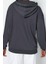 Tarz Oversize Kapüşonlu Standart Kol Regular Slogan Baskılı Kalın Örme Sweatshirt 4