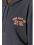 Tarz Oversize Kapüşonlu Standart Kol Regular Slogan Baskılı Kalın Örme Sweatshirt 5