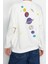 Regular Bisiklet Yaka Düşük Kol Regular Kalın Içi Polarlı Baskılı Normal Kalıp Örme Sweatshirt 3