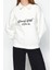 Oversize Gömlek Yaka Düşük Kol Uzun Gömlek Yaka Nakışlı Fit Kalın Içi Polarlı Örme Sweatshirt 3