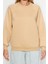 Kadın Moda Şık Oversize Bisiklet Yaka Düşük Kol Uzun Rahat Kalıp Basic Reglan Kol Örme Sweatshirt 1