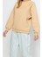 Kadın Moda Şık Oversize Bisiklet Yaka Düşük Kol Uzun Rahat Kalıp Basic Reglan Kol Örme Sweatshirt 3