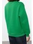 Bol Bisiklet Yaka Düşük Kol Uzun Kalın Içi Polarlı Geniş Kesim Slogan Nakışlı Örme Sweatshirt 4
