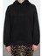 Kadın Moda Şık Bol Kapüşonlu Düşük Kol Uzun Fermuar Detaylı Kalıp Kalın Içi Polarlı Örme Sweatshirt 1