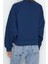 Tarz Regular Bisiklet Yaka Düşük Kol Crop Fit Nakışlı Kalın Içi Polarlı Örme Sweatshirt 5