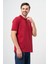Bordo Kısa Kol Düz Pike Polo Yaka Casual Slim Fit Tişört 1011240900 2