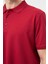 Bordo Kısa Kol Düz Pike Polo Yaka Casual Slim Fit Tişört 1011240900 4