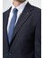 Lacivert Çizgili Mono Yaka Astarlı 6 Drop Slim Fit Dar Kesim Takım Elbise 1001245102 2