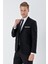 Siyah Gabardin Kırlangıç Yaka 6 Drop Slim Fit Dar Kesim Basic Takım Elbise 1001245011 1